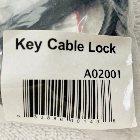 NIB CODI Key Cable Lock A02001 w/Fastener, Keys, Instructions, Steel, 6.5 Ft L - Picture 11 of 11